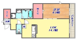 INICIO甲南山手の物件間取画像